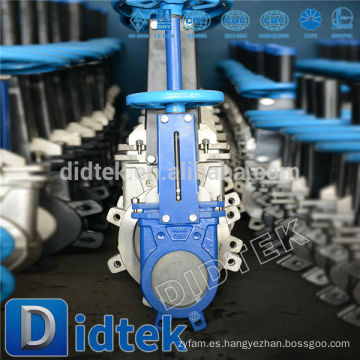 Didtek Smelting Plant Cadena de la rueda Cuchillo Válvula de compuerta